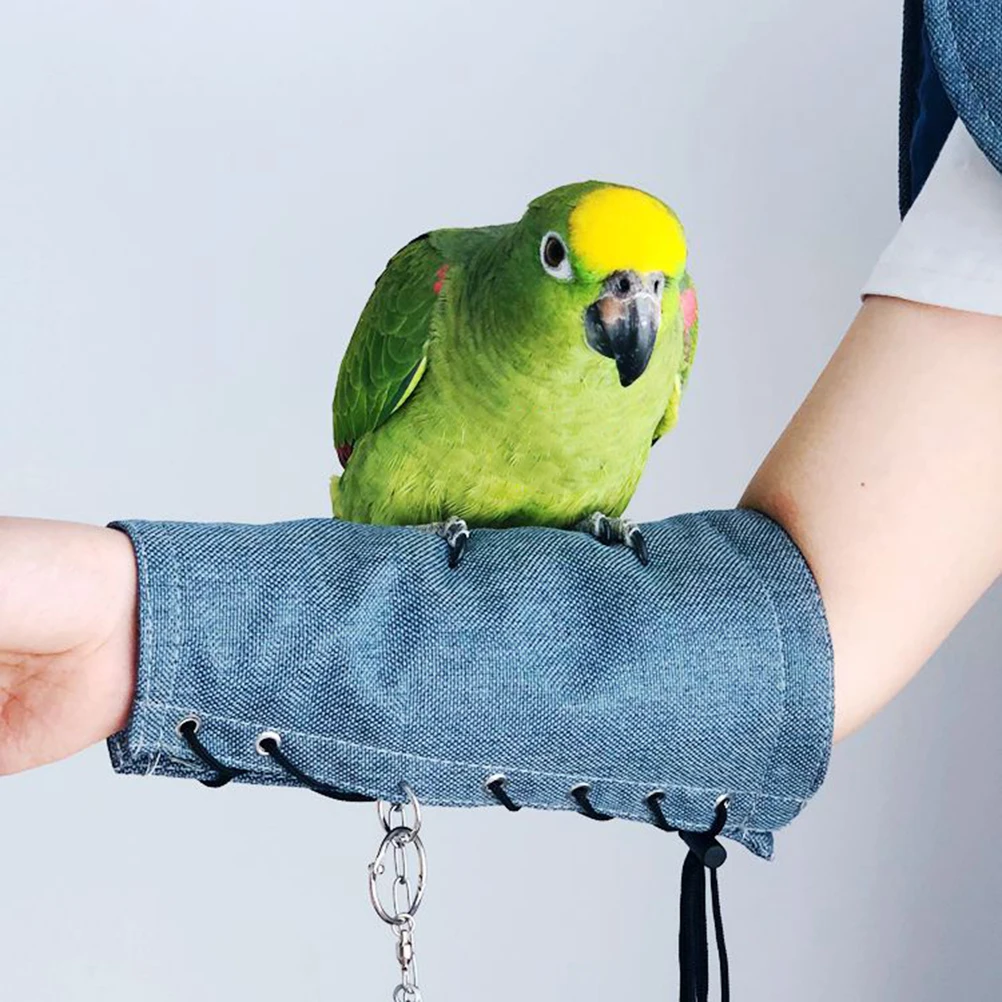

1Pcs Anti-Scratch Pet Bird Supplies Durable Thick Cloth Easy for Parrots Macaws Love Birds Blue Pet Bird Cappa