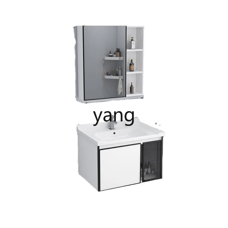 Yhl Bathroom Cabinet Integrated Combination Intelligent Fog Mirror Cabinet Washstand Suit Wash Face Wash Basin Household