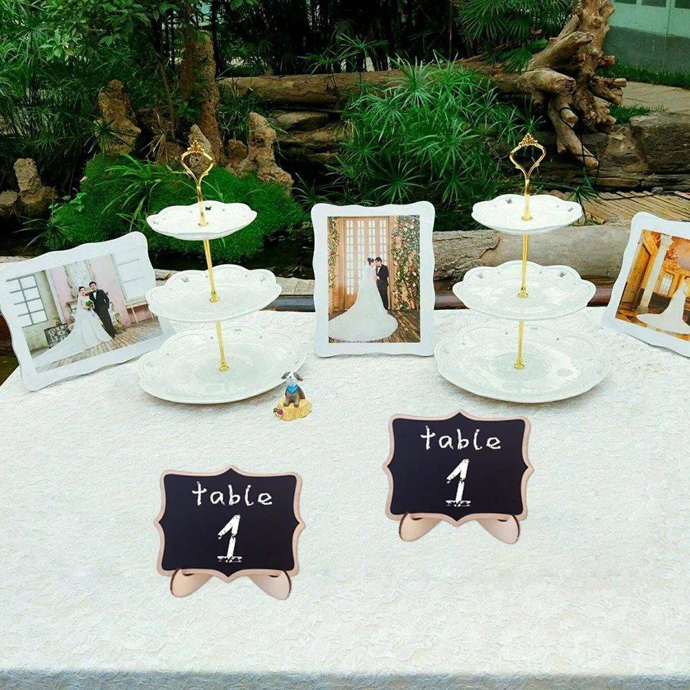 

1 set Mini Chalkboards Wooden Small Blackboard Decorative Message Boards For Table Wedding Kids Crafts Party Favors Restaurant
