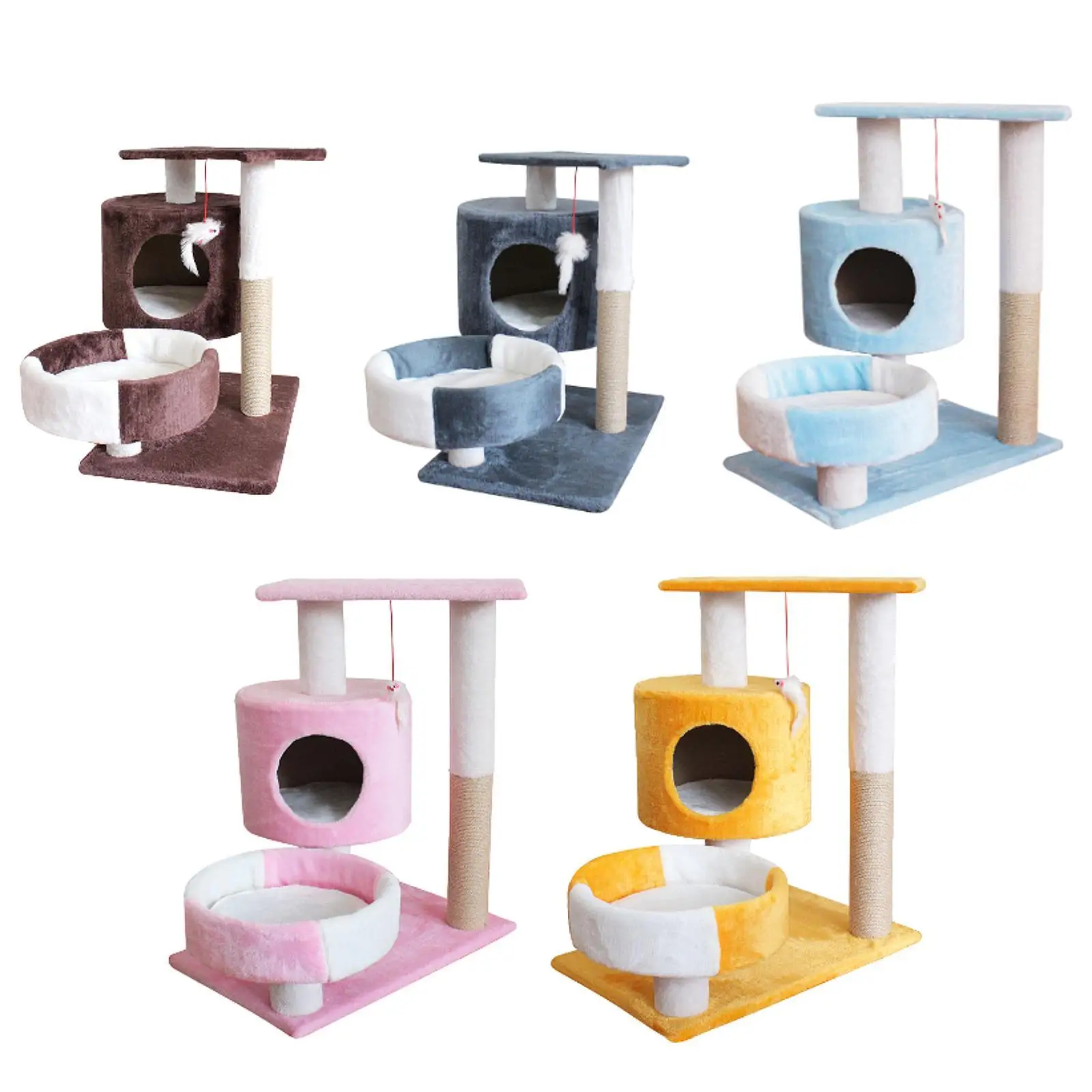

Cat Tree for Indoor, Plush Multi Level , Cat Nest Bed, Cat House Cat Furniture for Furniture Protector