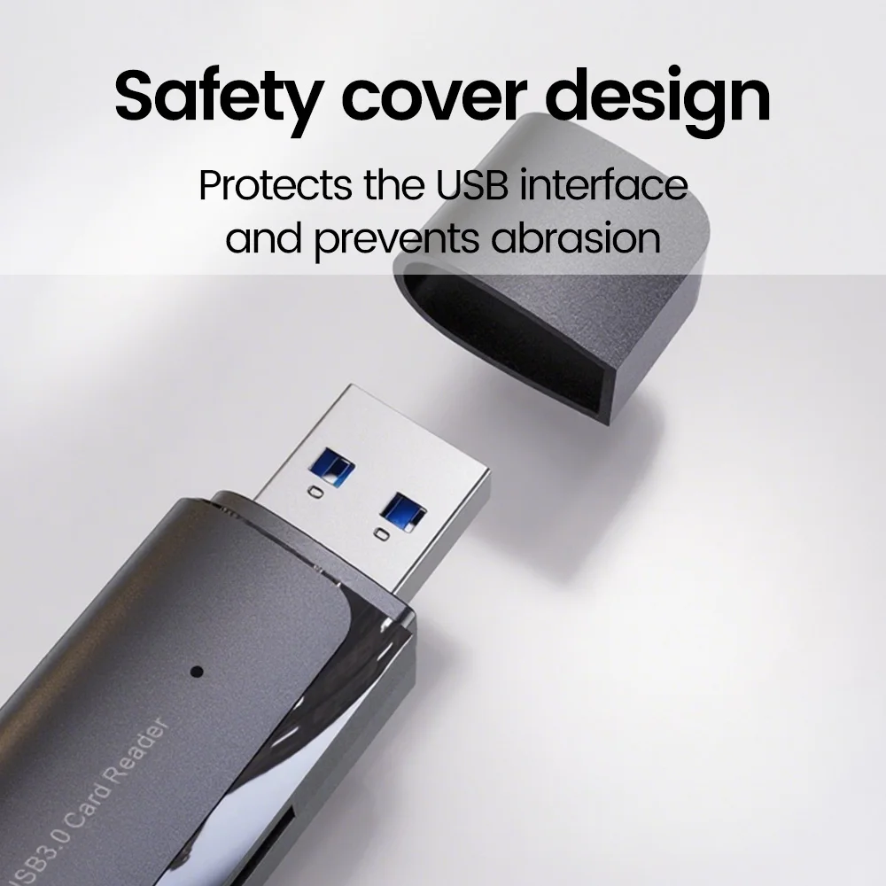 USB 3.0 2-in-1 เครื่องอ่านการ์ด SD/TF การ์ดอะแดปเตอร์การ์ดหน่วยความจำความเร็วสูงเครื่องอ่านการ์ด USB OTG อะแดปเตอร์สำหรับกล้องแล็ปท็อปอุปกรณ์เสริม