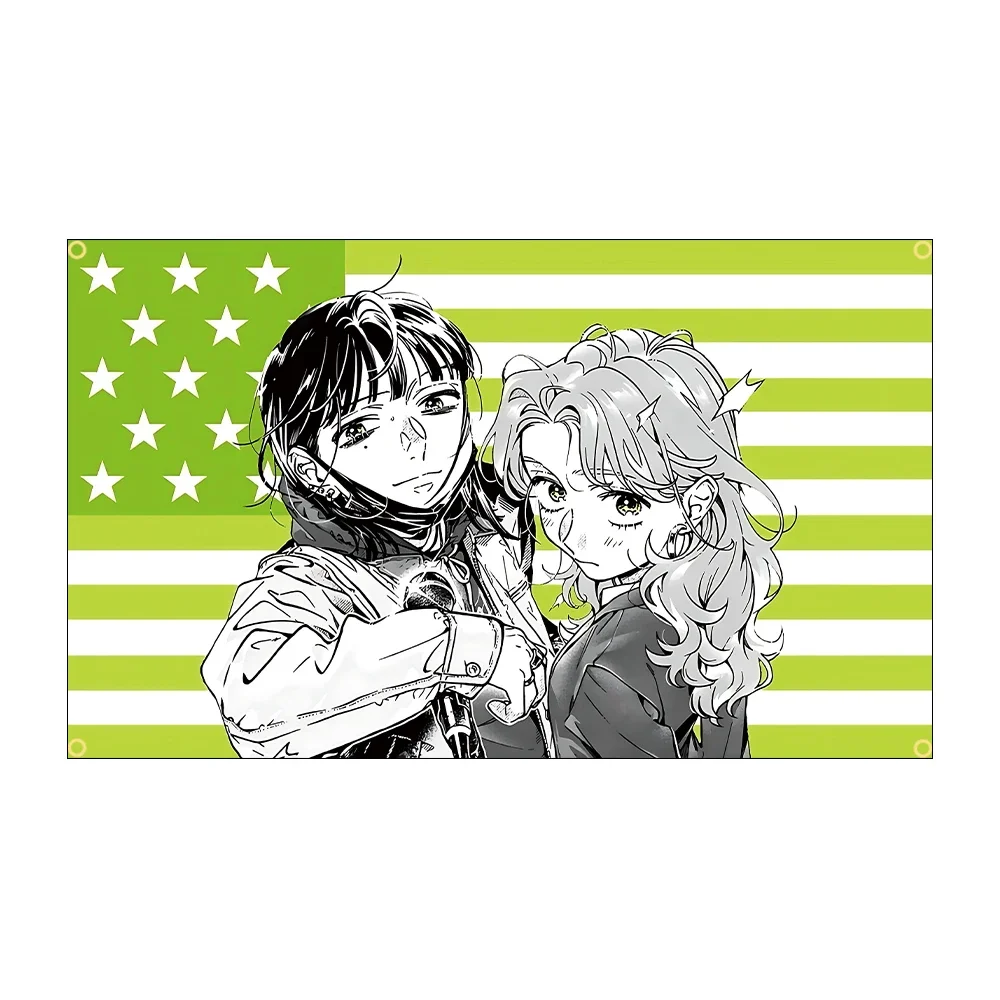 New Anime 《The Guy She Was Interested in Wasn't a Guy At All》 Flag Tapestry Funny Flags for Bedrooms Decoration Garage Flaga