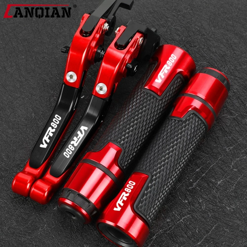 

Folding Brake Clutch Levers Handlebar Grip Handles bar Hand Grips Motorcycle Accessories FOR HONDA VFR 800 VFR800 VTEC VFR800F