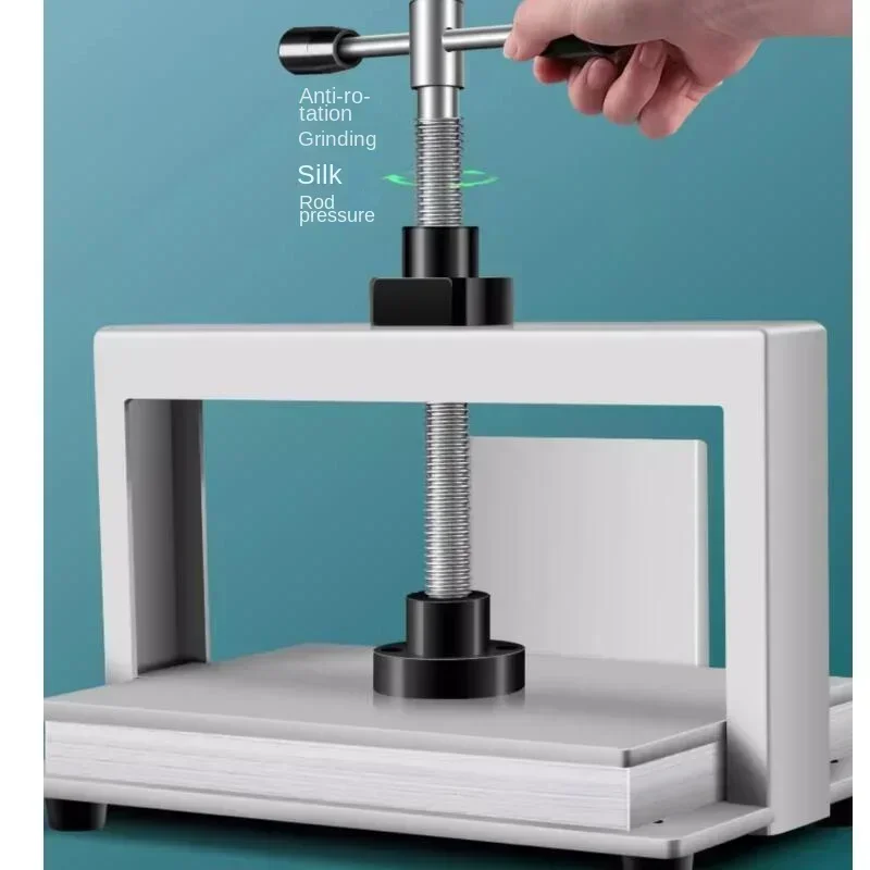 Manual Paper Press/Book Press (A4/A5/A3 Sizes, Metal Casing) – Compact Binding & Paper Flattening Machine