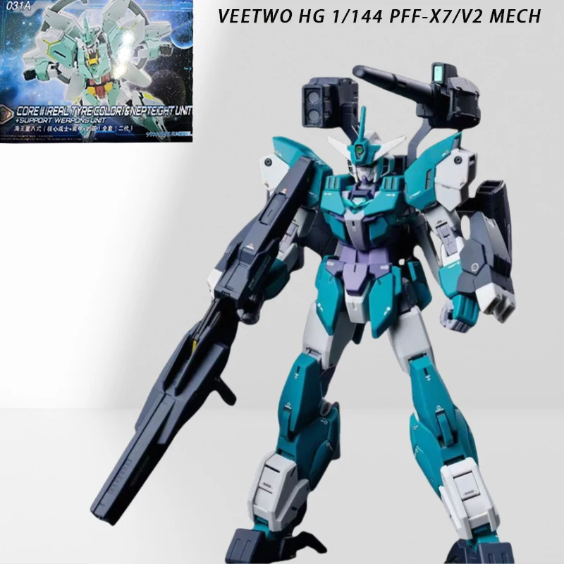 

Veetwo HG 1/144 PFF-X7/V2 Mech Assembly Model Kit Puzzle Children'S Toys Action Figures Desktop Decoration Collectible Gift