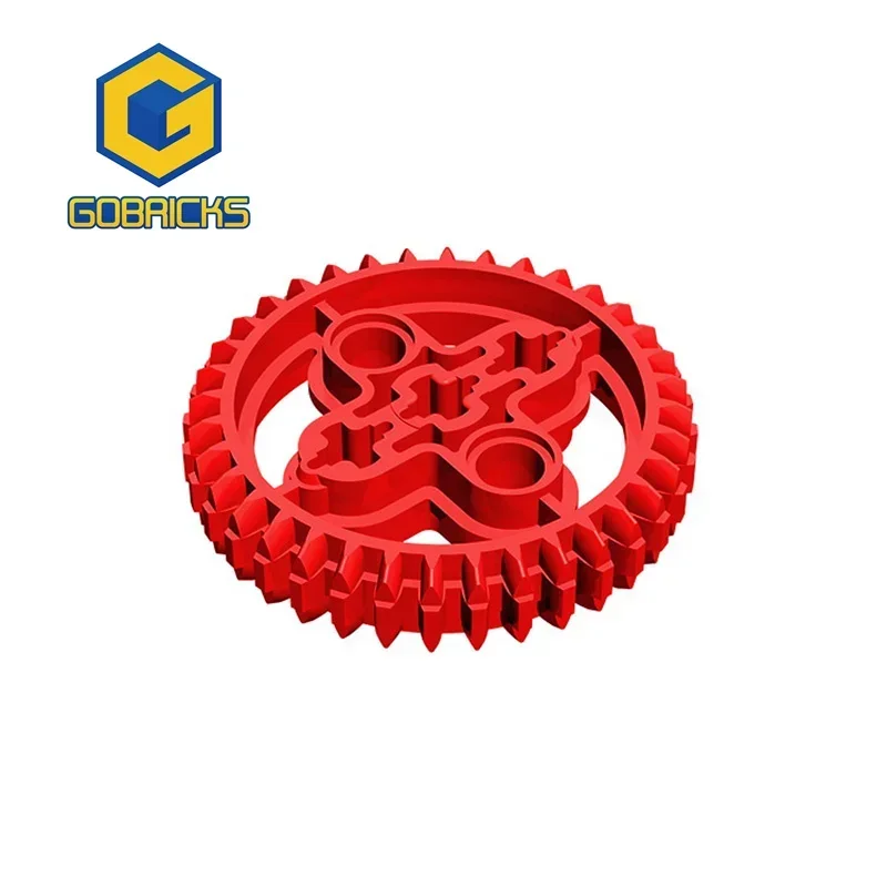 Gobricks 1 Pcs MOC Gear 36 Tooth Double Bevel Compatible With 32498 Model Building Blocks Parts Kids DIY Assembly Toys Gifts