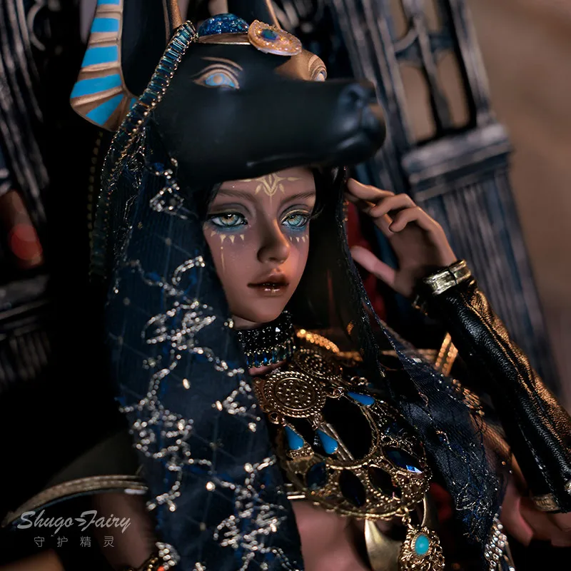 ตุ๊กตา BJD สี่จุดข้อต่อ รุ่น SD ฮอรัส ตำนานอียิปต์ เสื้อกั๊กหนัง มนุษย์สัตว์ งานแฮนด์เมด ตุ๊กตาเรซิ่นสั่งทำพิเศษ ของขวัญเทศกาล