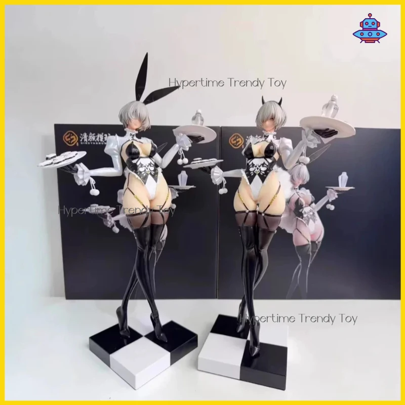 Nier Automata Bunny Girl Figure Exquisite Model With Black Silk Suspenders Trendy Desktop Ornament Adult Collectible Statue view 3