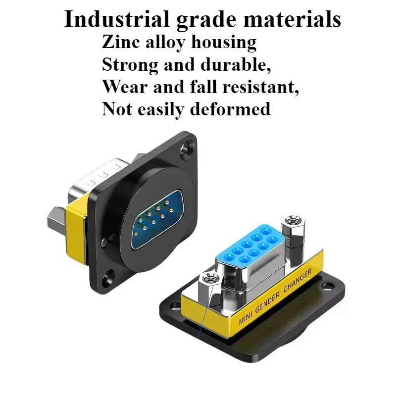 1/5Pcs/lot DB9/DB15 RS232 Serial Port Male Female Modular Socket Connector Audio/Video 86 Panel Mount 9/15 Pin VGA Data Socket