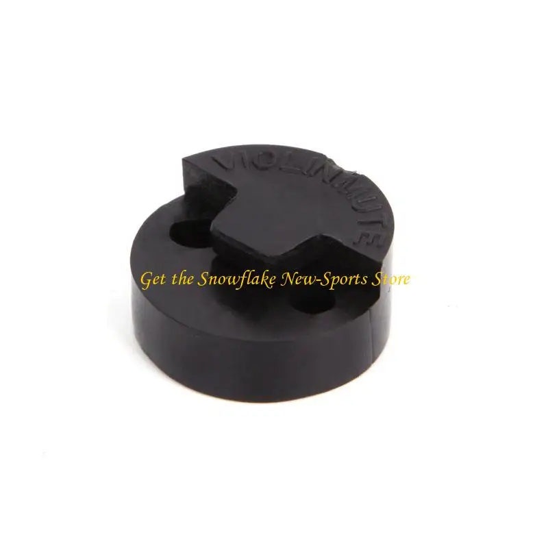 E56D 1Pc Acoustic Rubber Violin Mute Fiddle For Violin Sourdine Tools Black