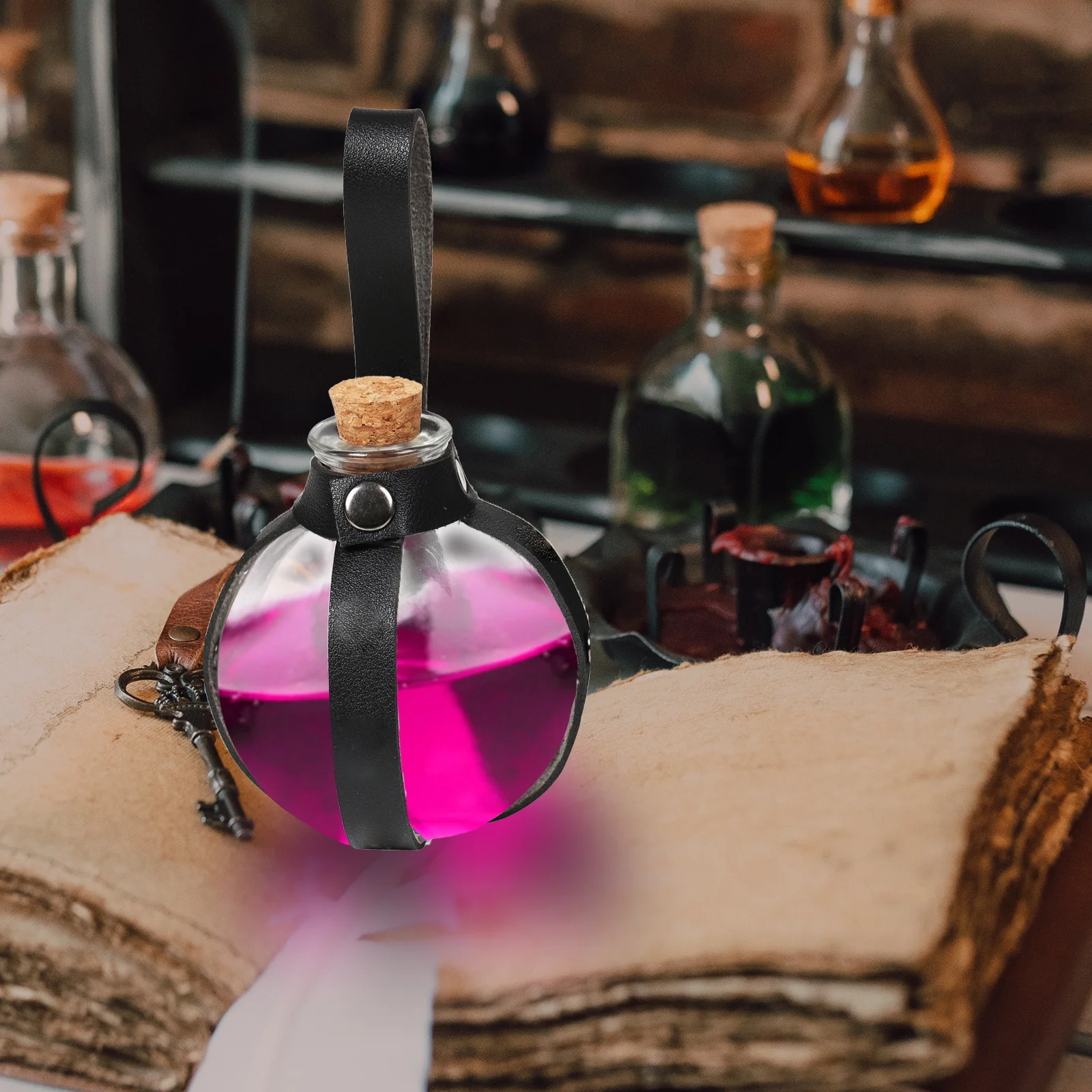 جرعة زجاجة حزام كروية الزجاج واقية تأثيري دور اللعب المحمولة خمر نمط جرعة زجاجة الحزام