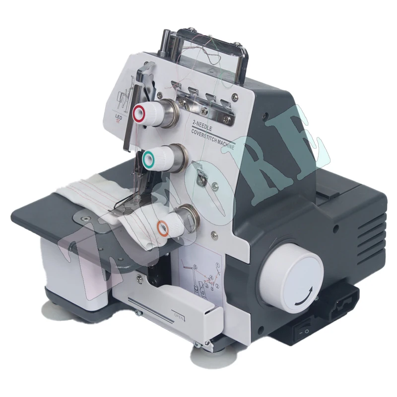 323 Macchina da cucire interlock Zig Zag a tre fili con doppio ago per uso domestico Macchina da cucire overlock elettrica multifunzionale da 2,5 mm