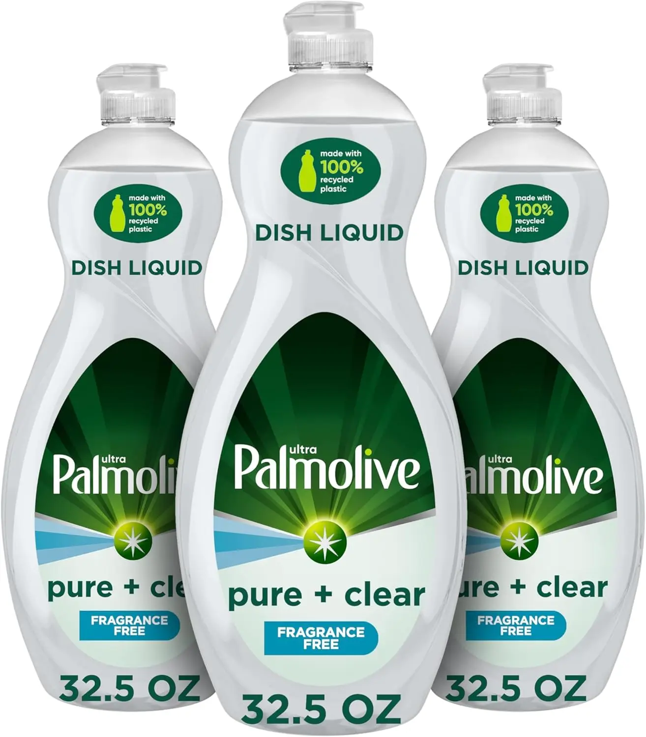 

Ультра-концентрированное средство для мытья посуды, без запаха, Pure Clear - 32,5 жидких унций (упаковка из 3 штук)