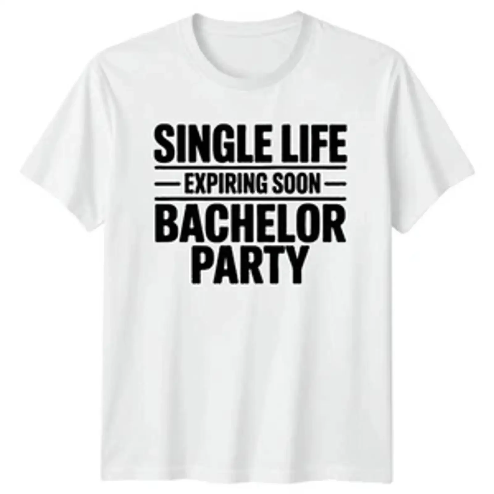 Single Life Expiring Soon Junggeselle Herren T Shirt Junggesellenabschied Hochzeit Geschenk vintage Washed Casual streetwear