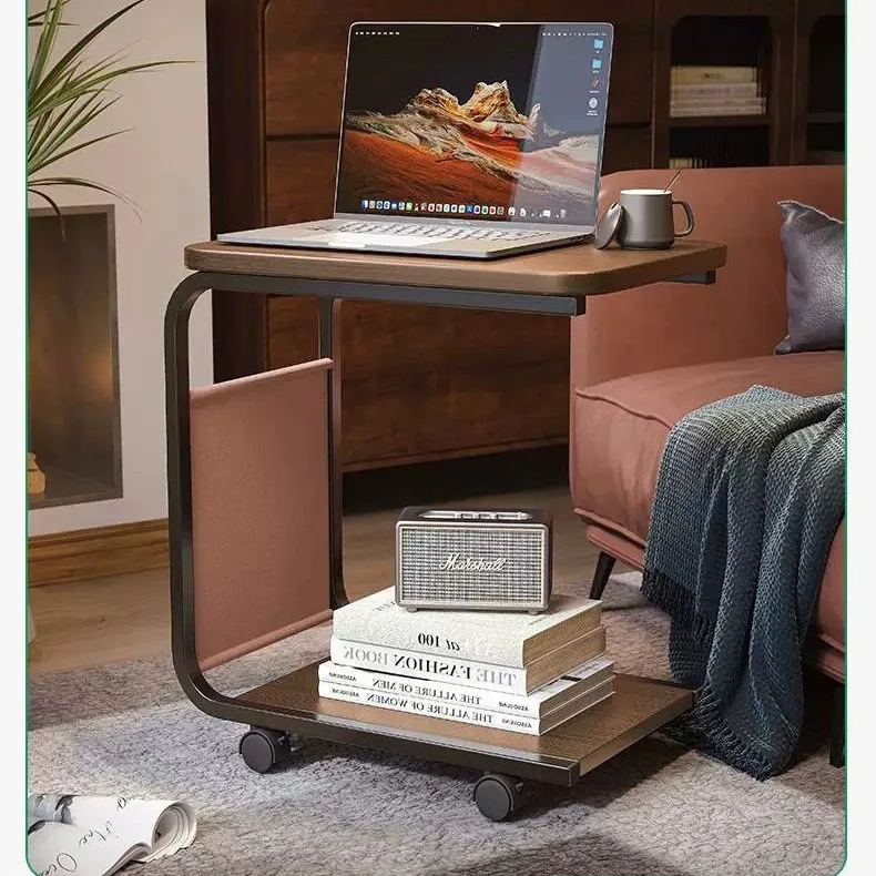 AOLIVIYA Tea Coffee Table Nightstand Storage Rack Sofa Corner Side End Stand Solid Wood Removable Shelf Amazon Home