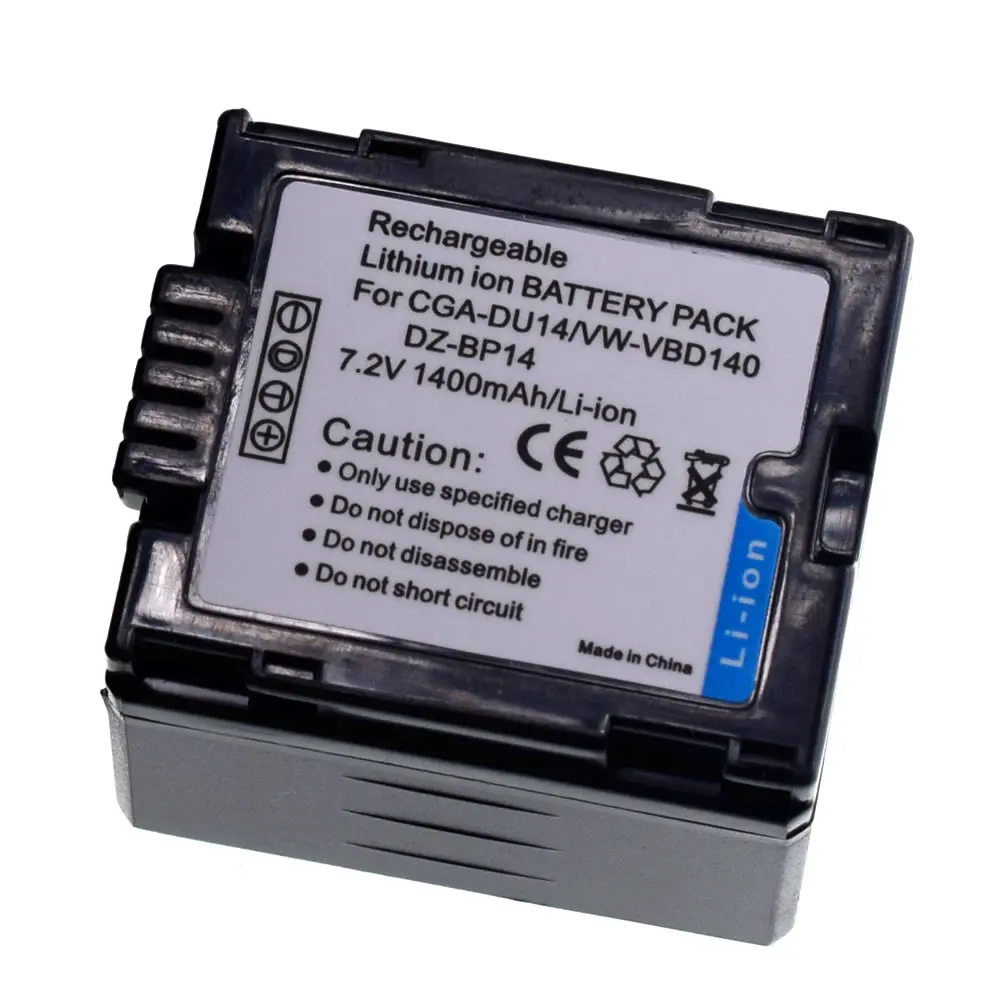 CGA-DU14 بطارية لشركة هيتاشي BZ-BP14SW BZ-BP14S DZ-BP14S DZ-HS300 DZ-BD7H DZ-BP7S DZ-BX37 شاحن نحيف