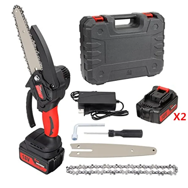 Brushless Chainsaw 6inch Cordless Electric Chain Saw Woodworking Garden Pruning Cutting Tool Rechargeable For makita 18V battery