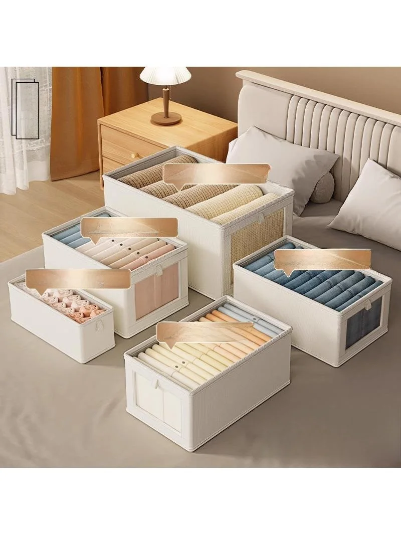 

Ящик для хранения одежды и брюк в японском стиле, многоуровневый органайзер для текстиля, корзины для хранения вещей