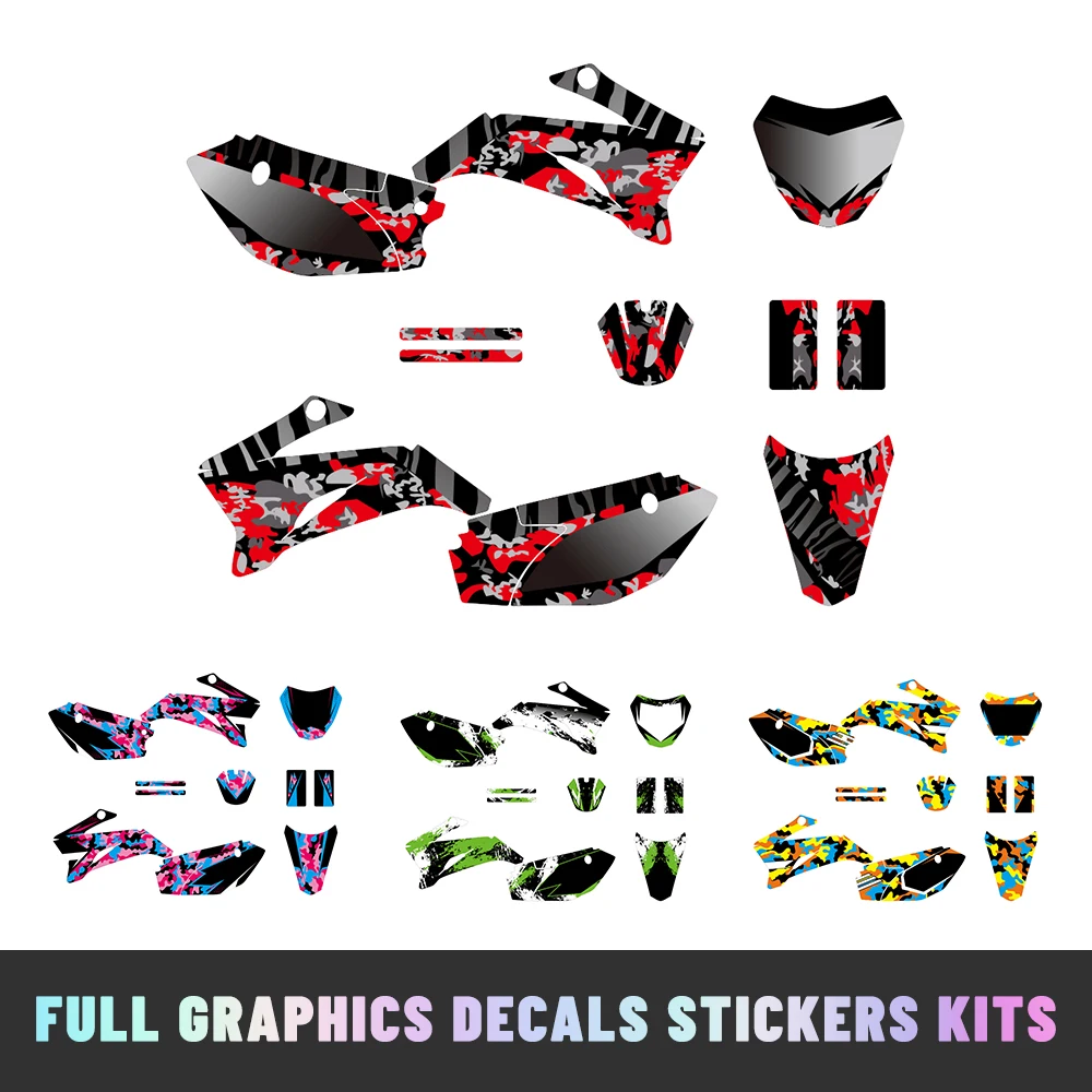 

For Yamaha TTR110 2008-2025 Motocross Fairing Graphic Background Decal Sticker Kit Customized Stickers Decoration