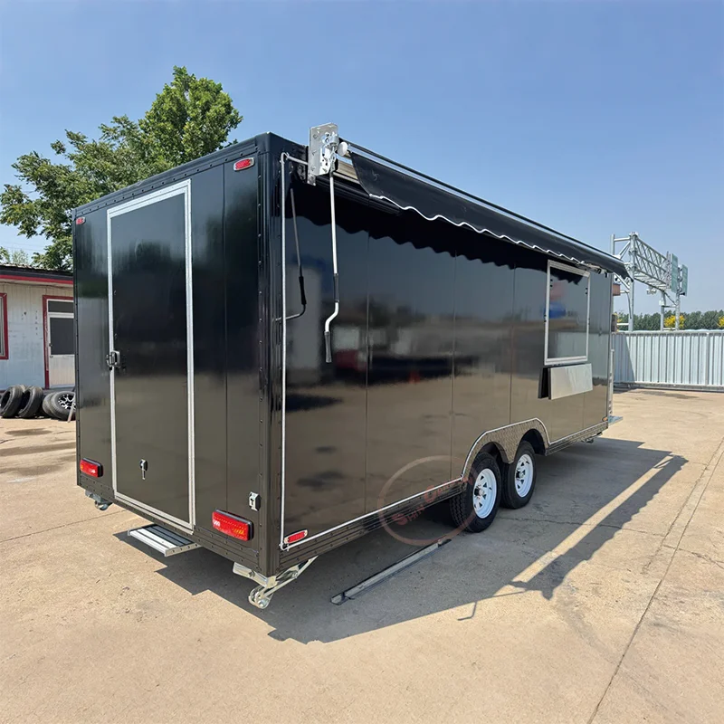 New Factory Customized Ice Cream Cart Ape Coffee Food Trailer Shop Tuk Food Trailer BBQ Pizza Tuk Trucks Restaurant