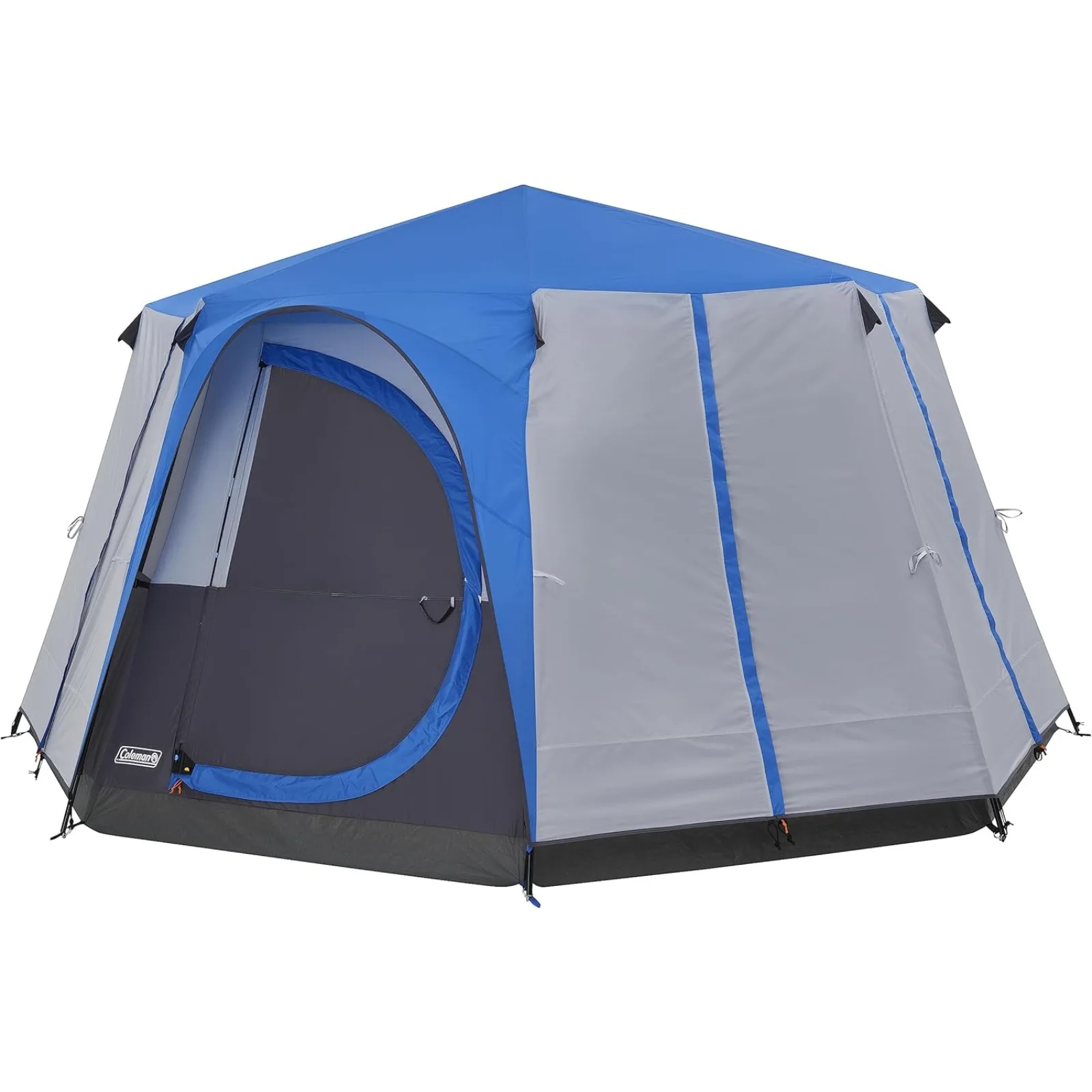 

US Tent Octagon, 6 Man Festival Dome Tent, 6 Person Family Camping Tent with 360° Panoramic View, Stable