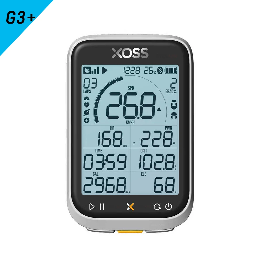 XOSS G3 G3+ Plus G+ Gen3 GPS Bike Computer 2.8 inch Screen