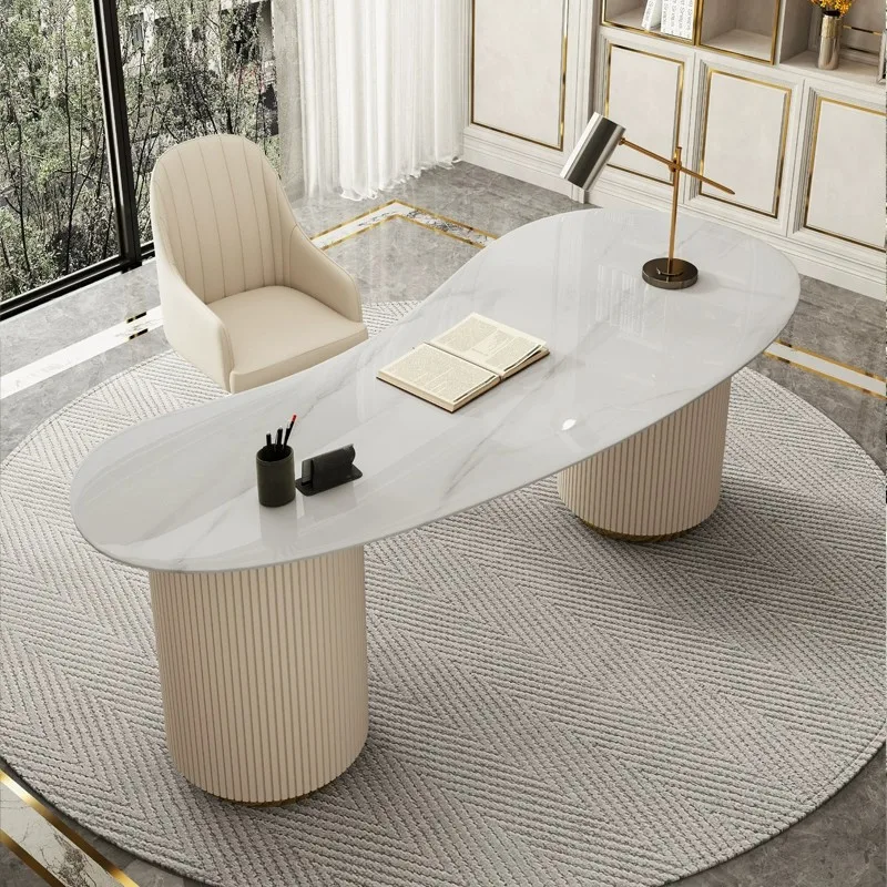 Reception Study Office Desks Nordic Luxury Modern Writing Consult Office Desk Storage Mesa De Escritorio Home Furnitures