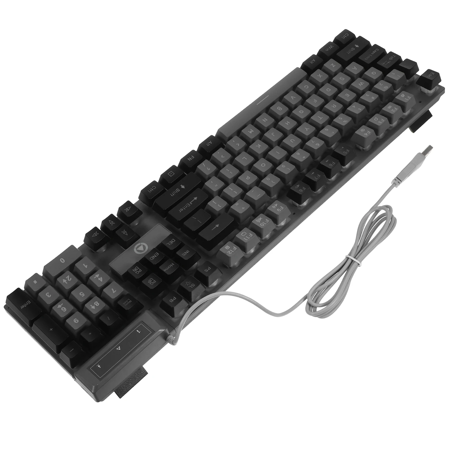 

Rgb Gaming Keyboard 104 Keys Full Size Usb Ergonomic Office Electronic Keyboard With Backlit Suspension Keycaps Thickened High