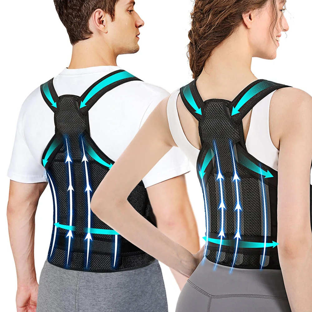Back Brace Adjustable & Lightweight - Scoliosis & Hunchback Correction, Relief Back Pain