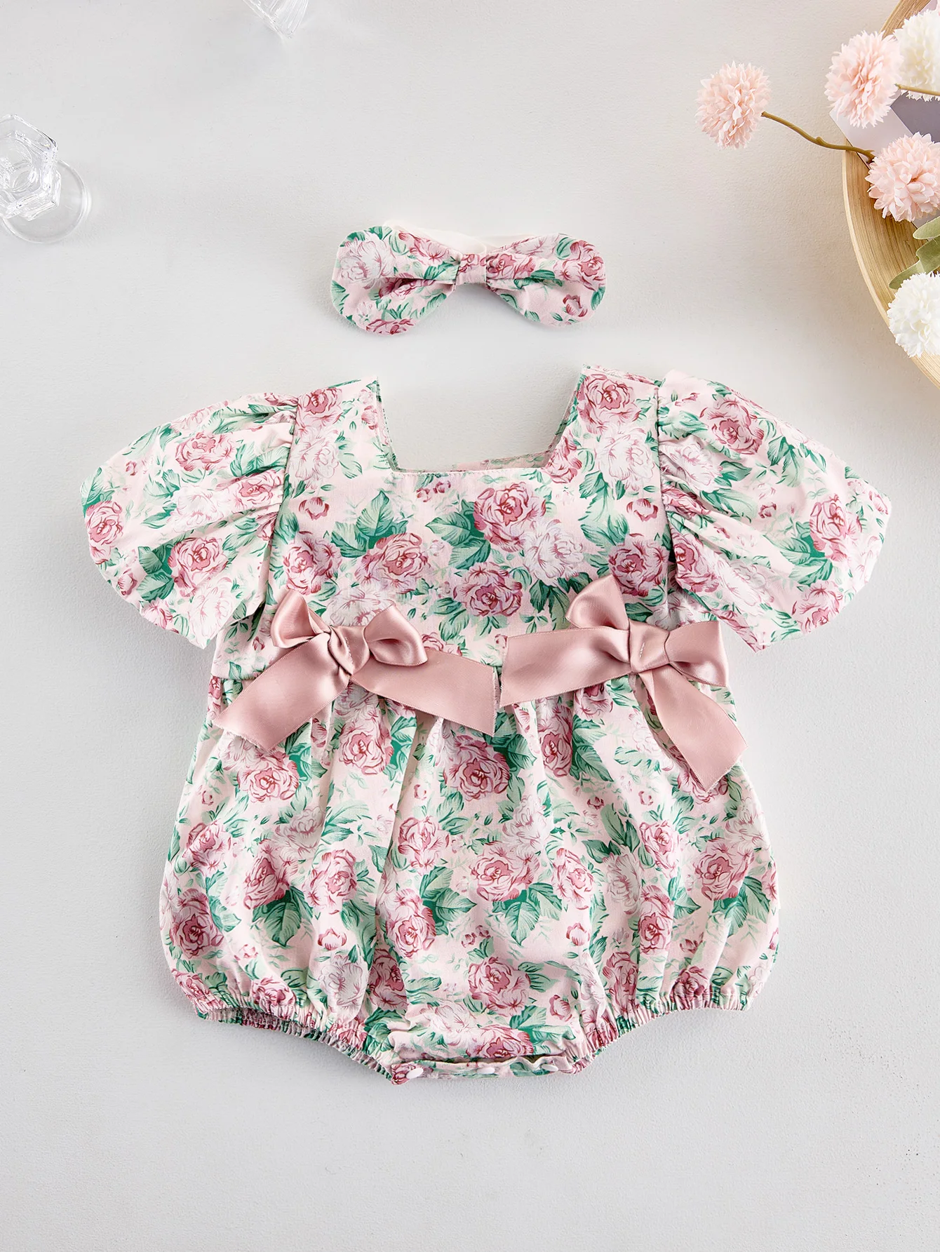 

Летнее платье для девочек с принтом роз, дышащая детская курточка с короткими рукавами, стильная и модная детская одежда.