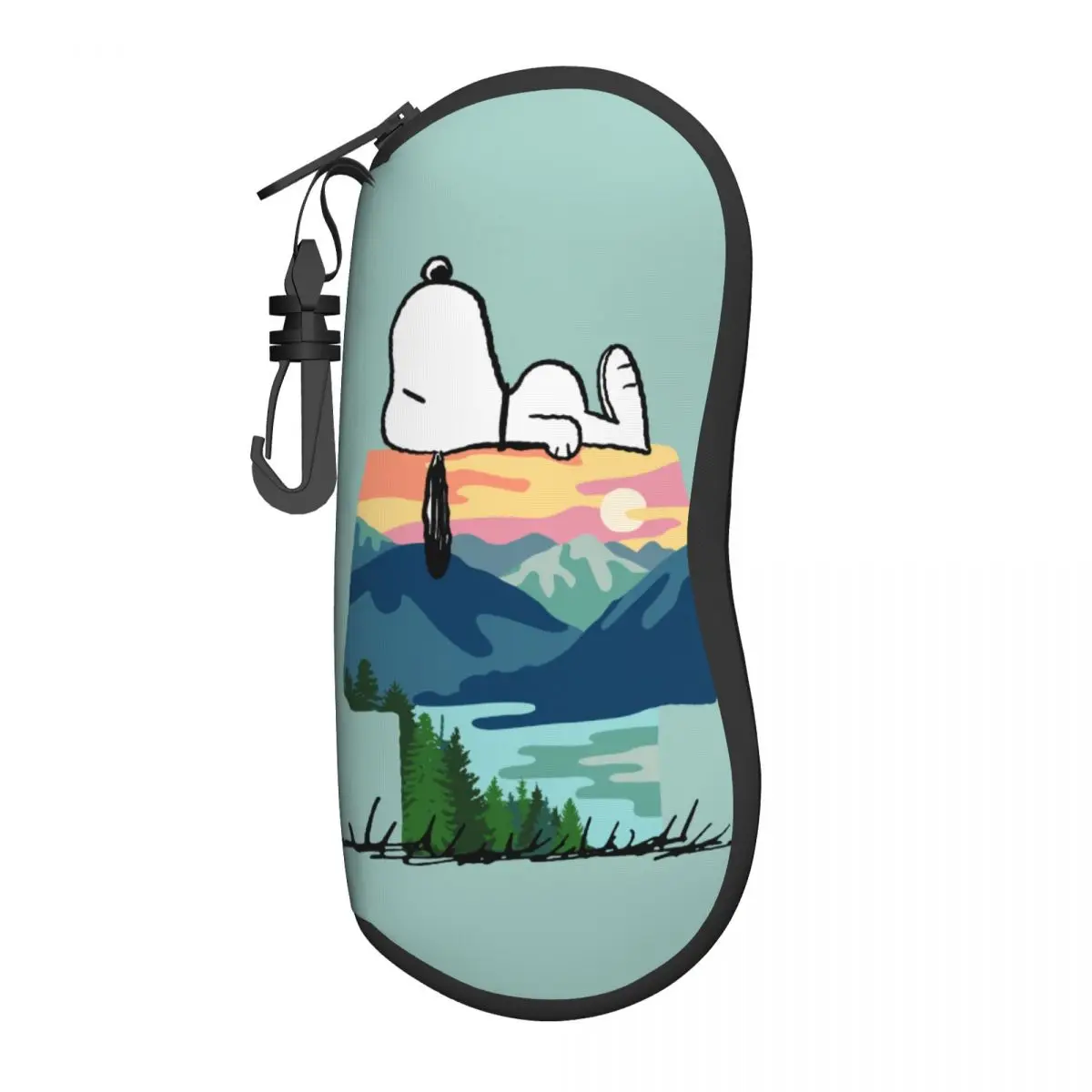 Snoopy Dog House Go Wild Glasses Case Student Camping Hiking Eyewear Protector Ins Glasses Box