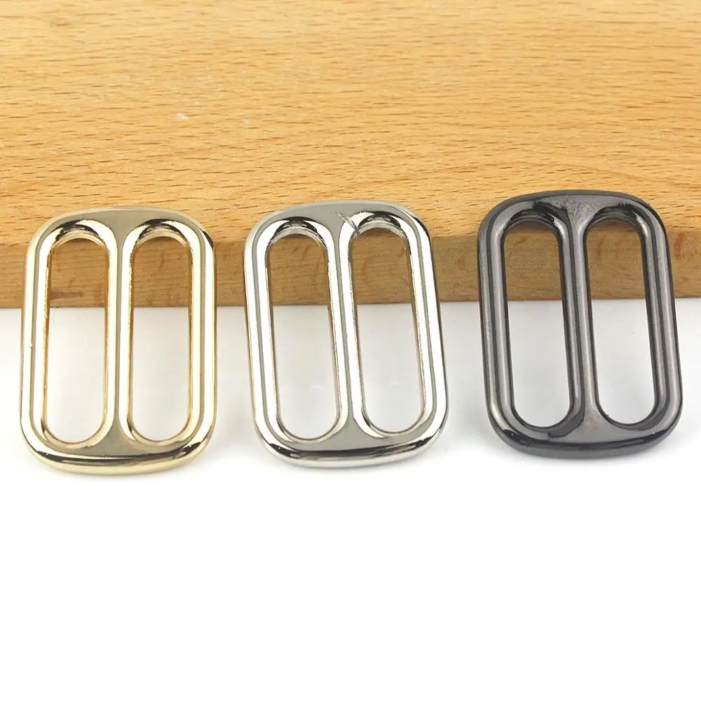 Metal Tri Glide Slide Buckle Middle Center Bar Adjuster Buckle for Leather Craft Bag Strap Belt Webbing 25/32/38mm