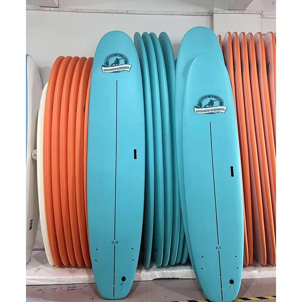 

Custom IXPE Foam Surfboard Longboards Super Soft Top With EVA Bumper Head And Tail For Surfing