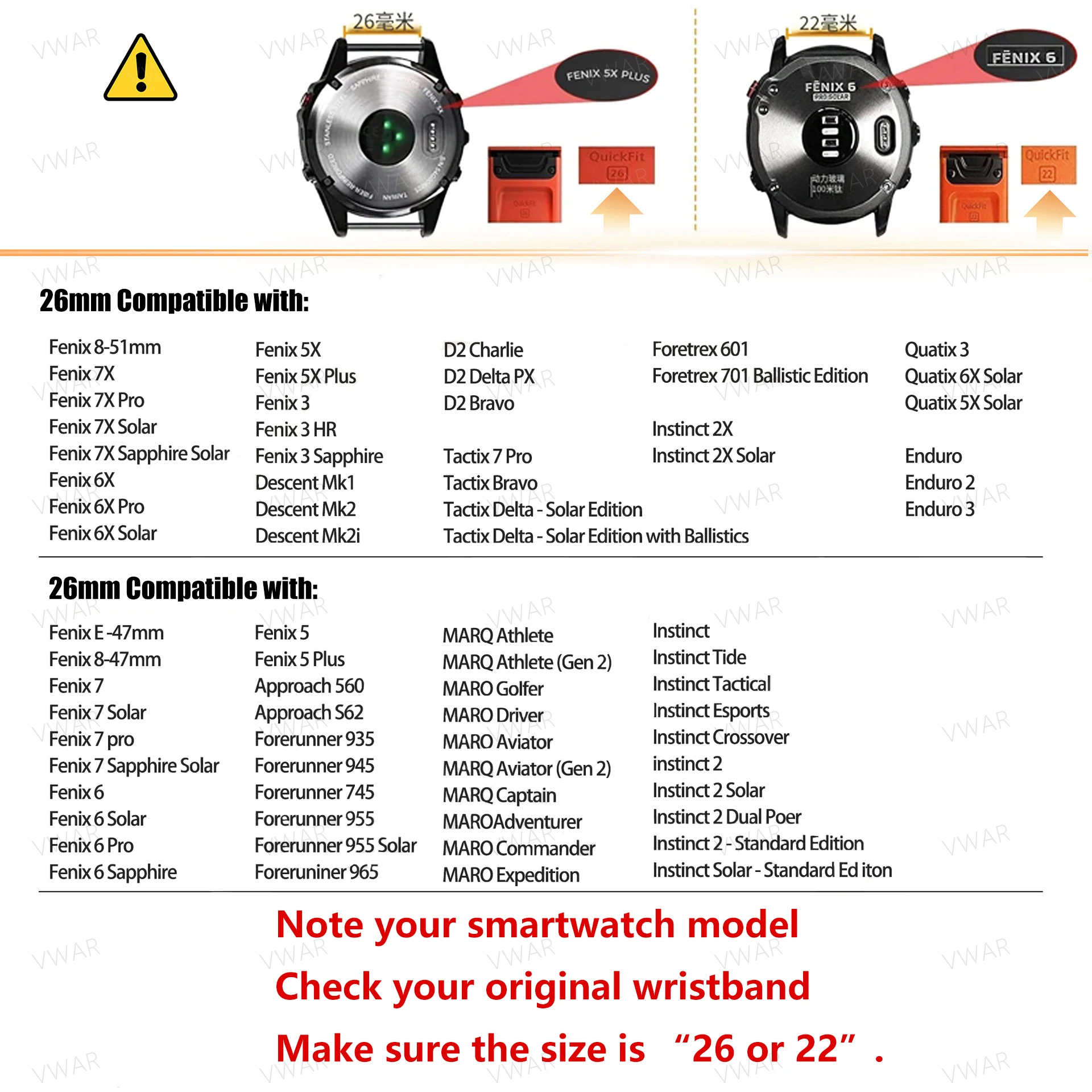 Pasek nylonowy QuickFit 22 mm 26 mm do zegarka Garmin Fenix ​​8 7 7X 6X Pro/Epix Pro Gen 2 47 mm 51 mm/Enduro/TACTIX/Forerunner 965