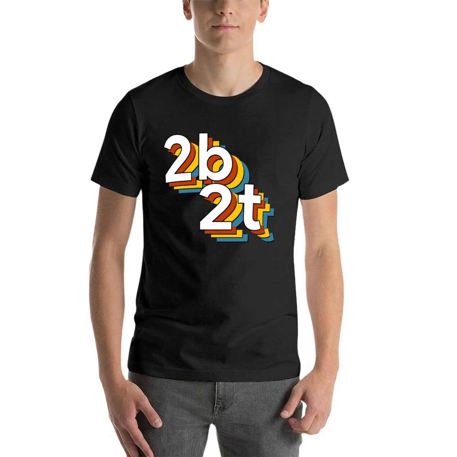 Camiseta con logotipo de merch 2b2t para hombre y mujer, camisa de secado rápido de talla grande, tops de verano, camisa de entrenamiento