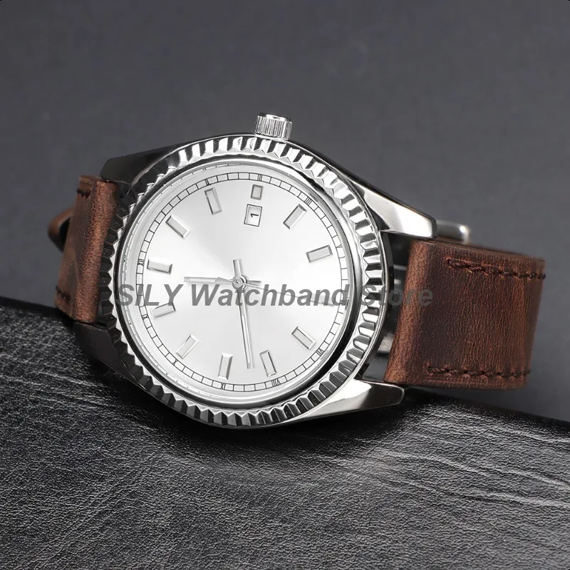18 مللي متر 19 مللي متر 20 مللي متر 21/22 مللي متر 24 مللي متر Smartwatch سوار مجنون الحصان جلد البقر لينة أشرطة ساعات اليد العالمي الرجال النساء حزام المعصم