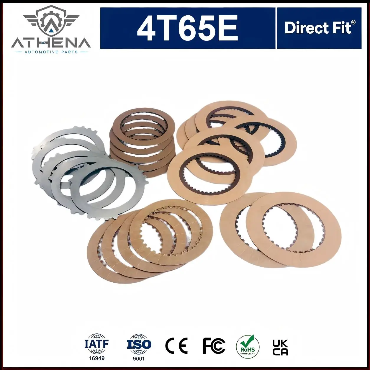 4T65E Transmission Clutch Friction Plate Kit Fix Slip Burn Harsh Shift Fit Buick Lacrosse Regal Volvo S80 Old‑Style Gearbox