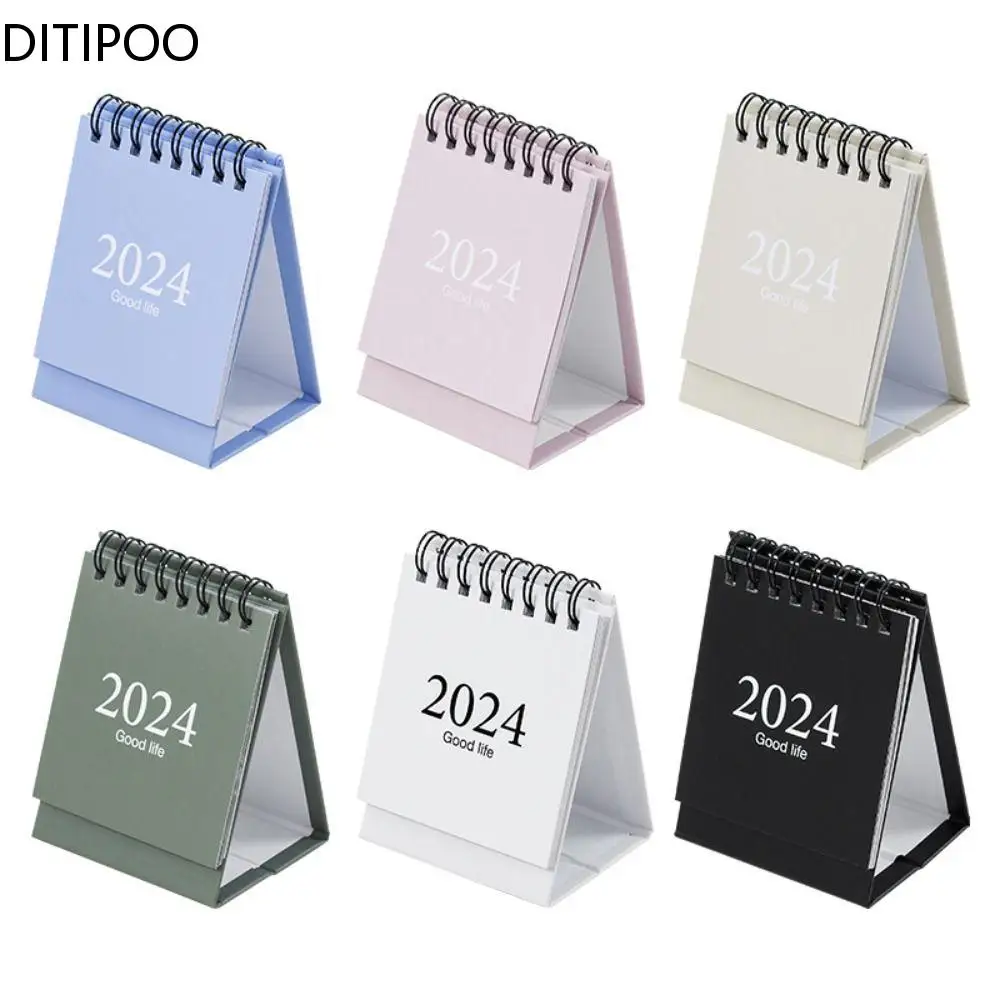 2024 Mini Desk Calendar Desktop Standing Flip Calendar For Planning Organizing Daily Schedule