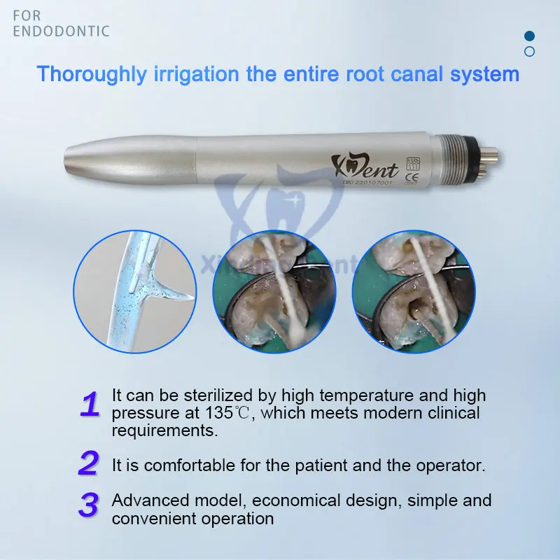 Endodontyczna aktywacja do irygacji dentystycznej 4 otwory do Sonic Kavos z 10 końcówkami endodontycznych