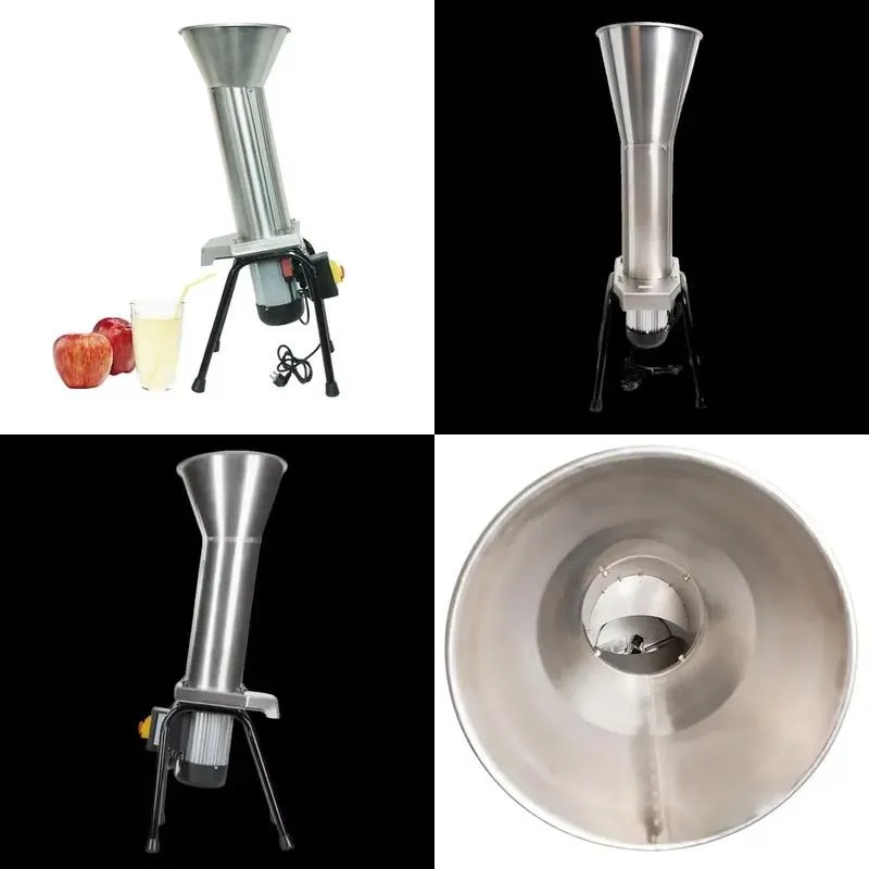 Portable Electric Fruit Grinder Cider Pulper Wine Juicer Shredder Scraper