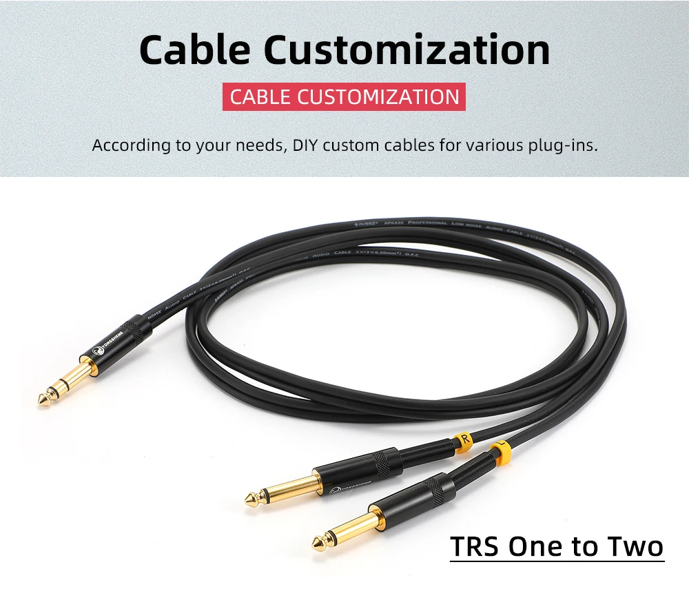 AVSSZ 2 4-adriges Audiokabel TRS XLR RCA Audio Lautsprecher Signalkabel Mono Stereo Einzelne Zweireihige Kabel 6,35 Mikrofonkabel – Detail 23