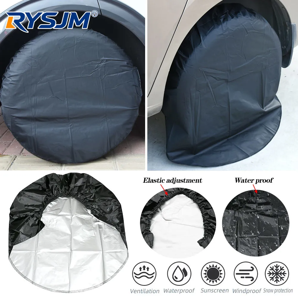 Universal Motorhome RV Car Spare Wheel Tyre Cover Wheel Tire Spare Storage Cover Wheel Protective Bags Dustproof Sun Protective