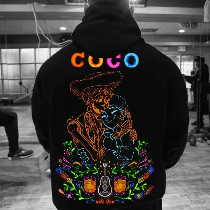 هالوين الخريف الشتاء زوجين هوديس القطن المتضخم مقنعين كوكو ميرش مصمم Harajuku Y2K الملابس البلوز البلوز