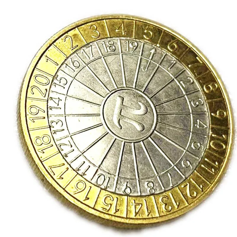 Movable Calculator π Mechanism Divination Viking Coin Guidepost Compass Creative Gift