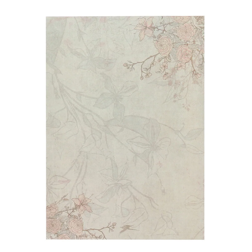 60 個ヴィンテージ筆記用紙 A4 サイズ混合スタイルプレミアムレター文具家庭用オフィス学校用カントリースタイルメモ用紙