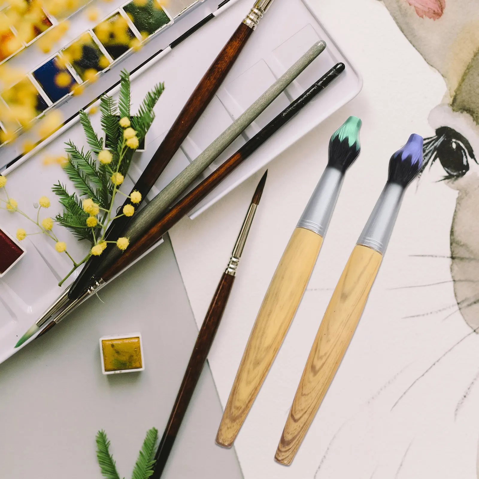 

Набор из 5 деревянных шариковых ручек: эргономичный дизайн, плавное письмо, стильные портативные ручки, многофункциональные, для дома и подарков