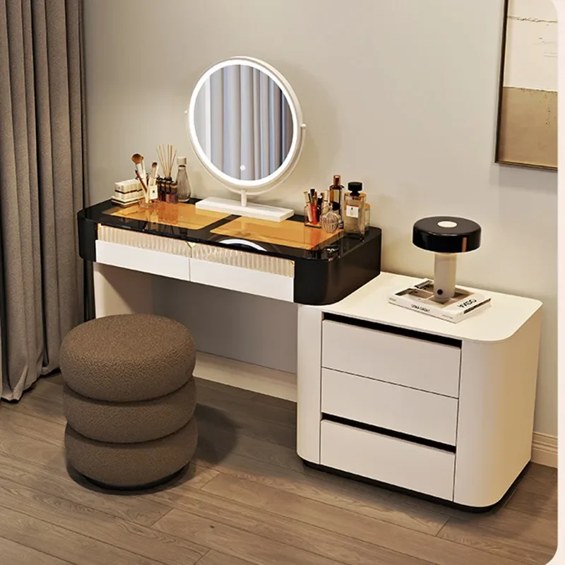 Luxury Dressing Table Mirror Luxury Gadets Living Room Clothes Organizer Storage Tocador Mueble Maquillaje Bedroom Furniture