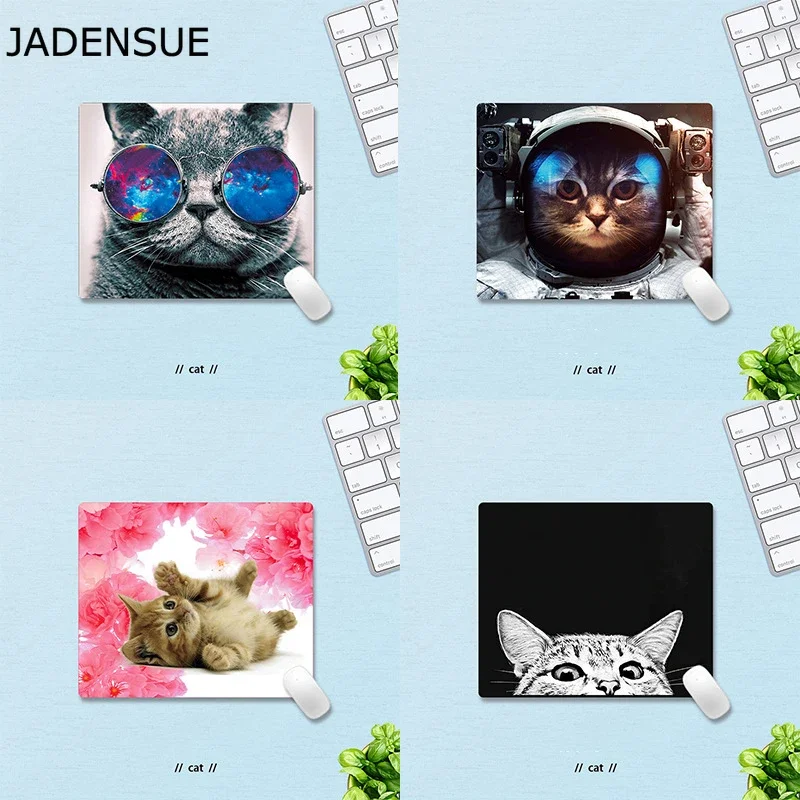 Desk Mats Round Mouse Mat Office Laptop Mouse Pad Gaming Lovely Cat Animal Kids Game Carpet Mouse Mat Anti Slip Deskpad 18x22cm