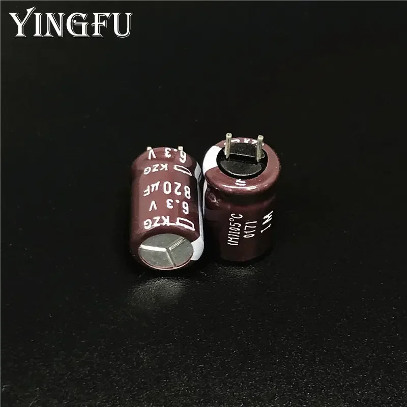 10Pcs/100Pcs Nippon Chemi-con NCC KZG 8x12mm Super Low ESR 6.3V820uF Motherboard Aluminum Electrolytic Capacitor