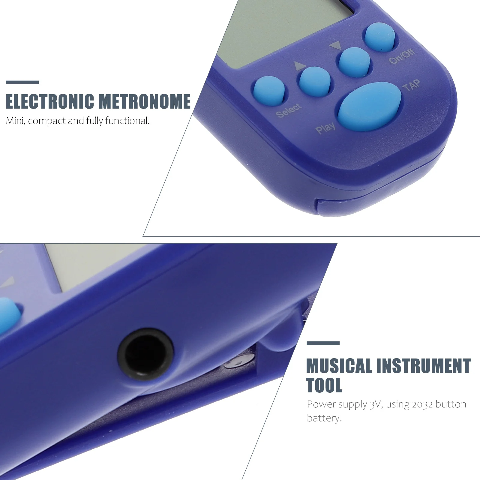 

1Pcs Electronic Metronome Universal Mini Digital Beat Guitar Piano Portable Metronome Musical Instrument Tool